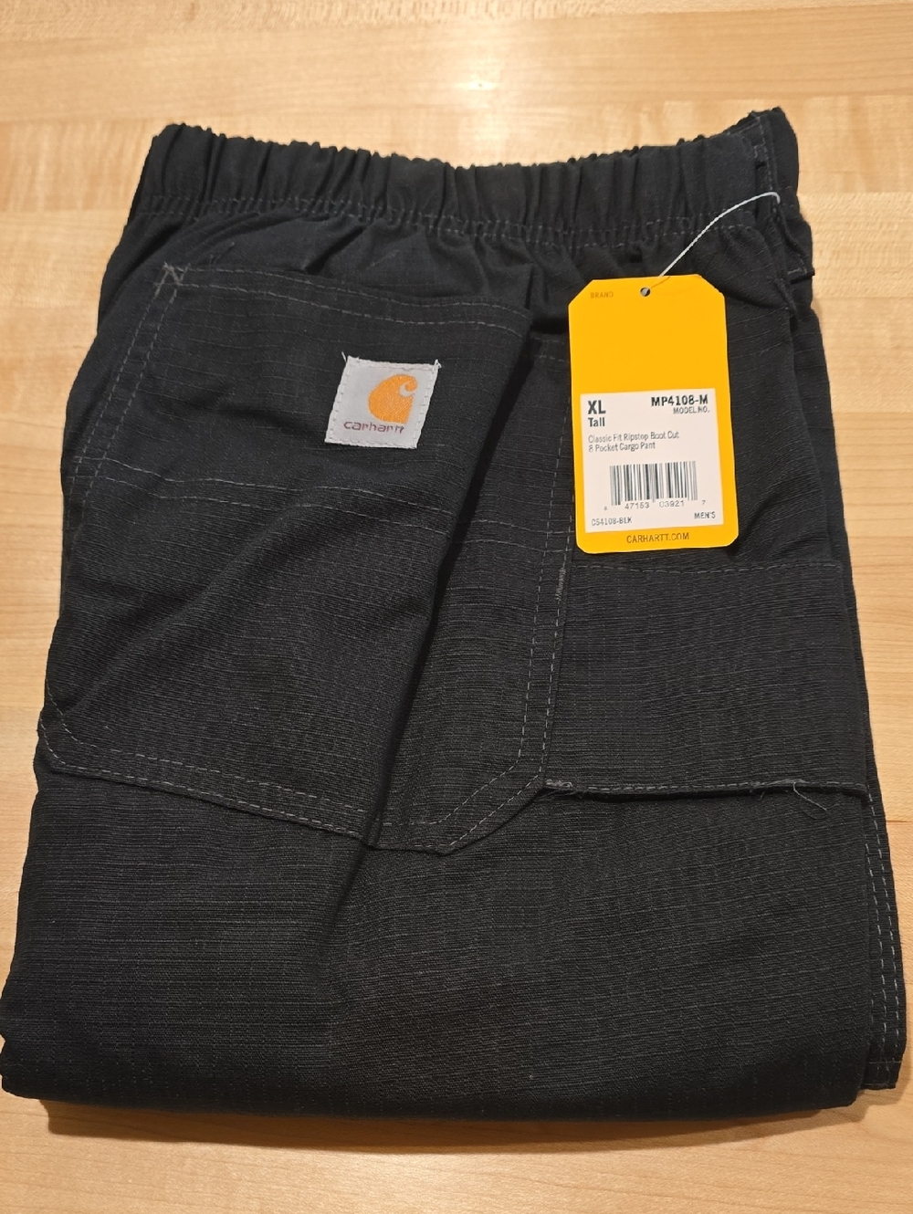 Men's XL TALL CARHARTT Classic Fit 8 Pocket Cargo Pants Ripstop Boot Cut